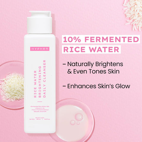 Hyphen Rice Water Brightening Daily Cleanser, 100ml