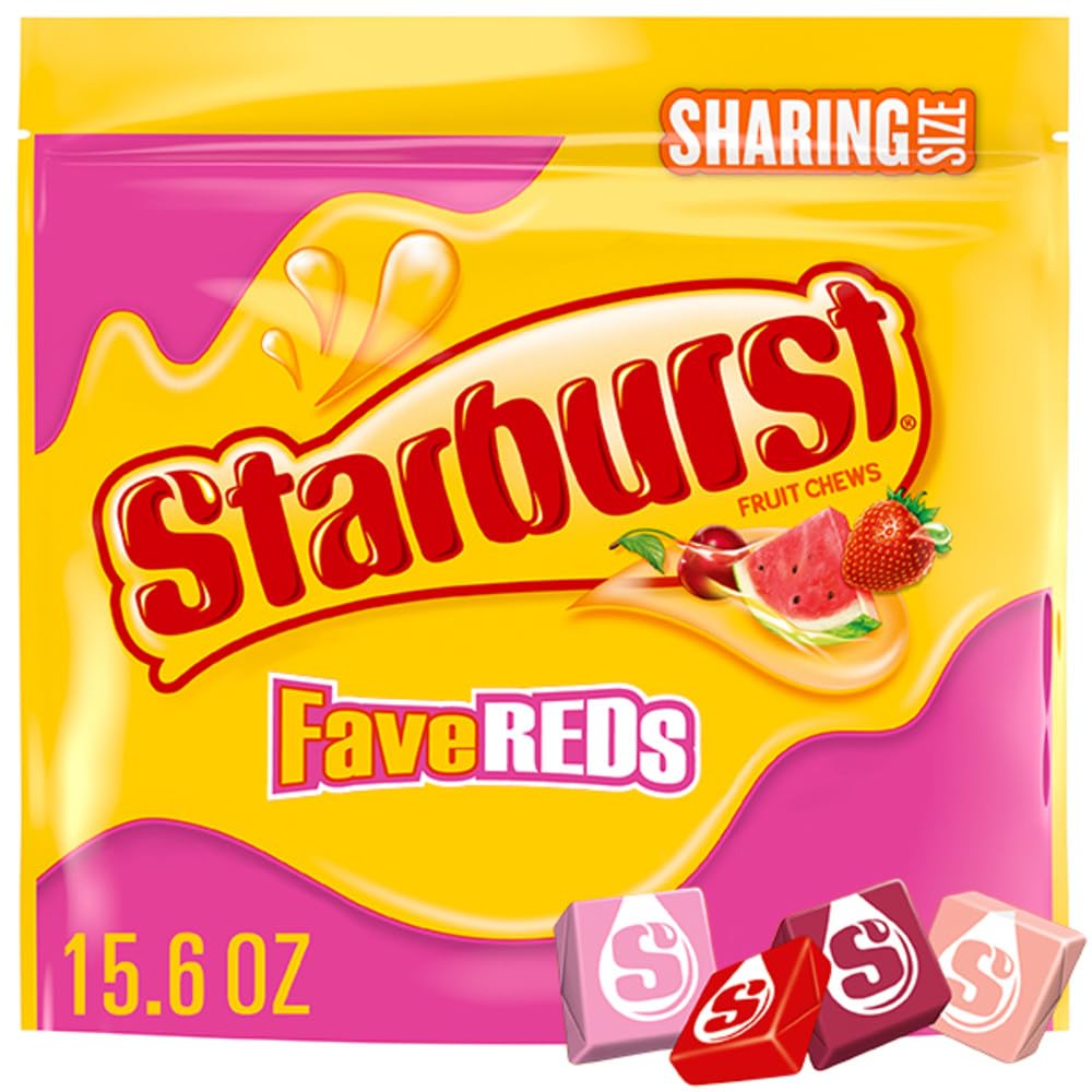 STARBURST FaveREDS Fruit Chews Chewy Easter Candy, Sharing Size, 15.6 oz Bag