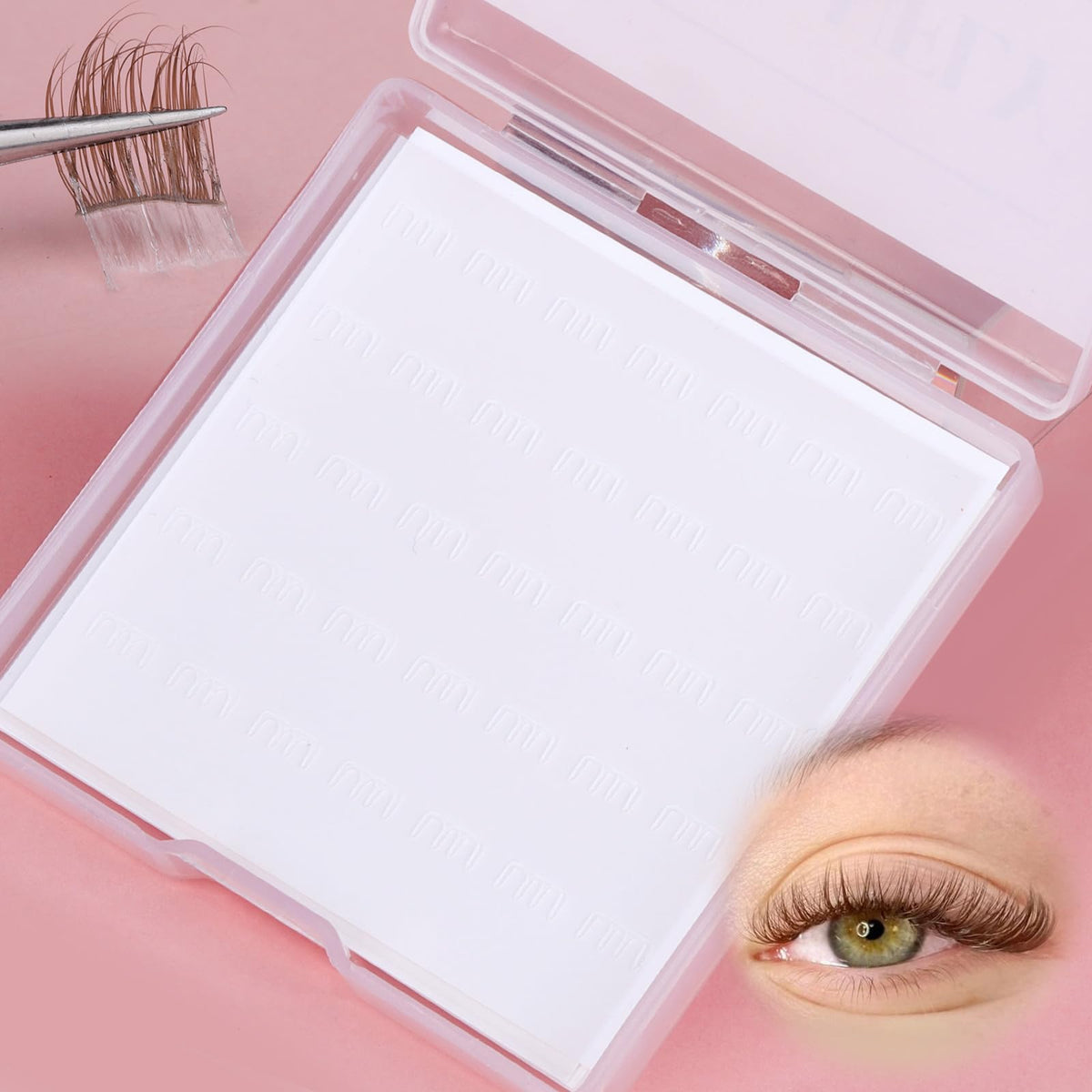 Self Adhesive Eyelashes Clusters Strip 210Pcs Press on Lash Clusters Strips No Glue zanlufly Clear Self-stick Replacement of Lash Glue Instantly Application