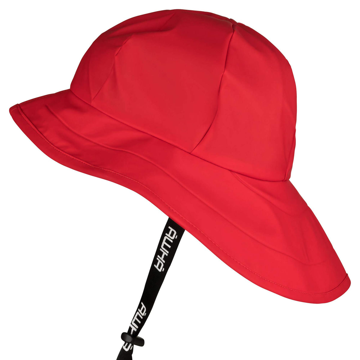 AWHA Souwester, Rain Hat red/Unisex - Waterproof Cap with Wide Brim and Earflaps