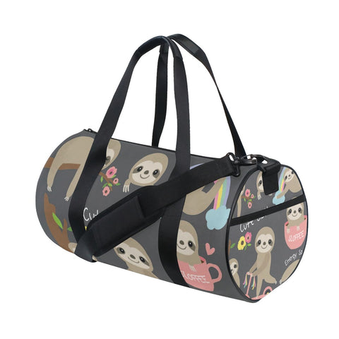 ISAOA Gym Bag Cute Baby Sloth Sports Duffel Bag for Women and Men