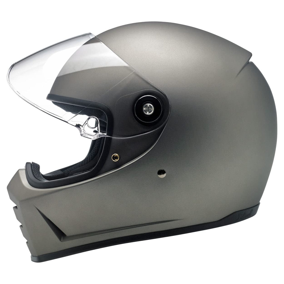 Biltwell | Lane Splitter | DOT & ECE Approved | Motorcycle Helmet | Full Face with Visor | Flat Titanium | X-Large