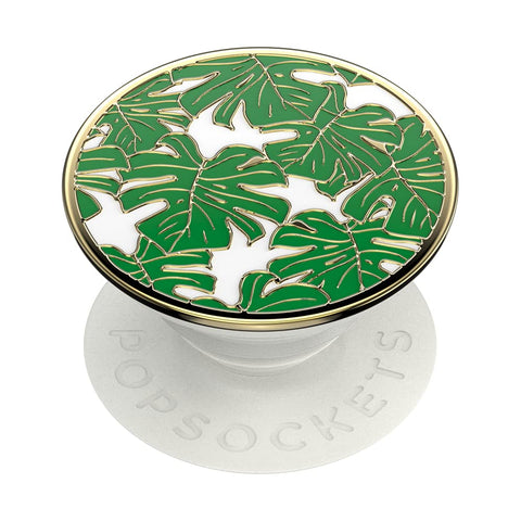 PopSockets Phone Grip with Expanding Kickstand, Enamel Nature PopGrip - Enamel Monstera