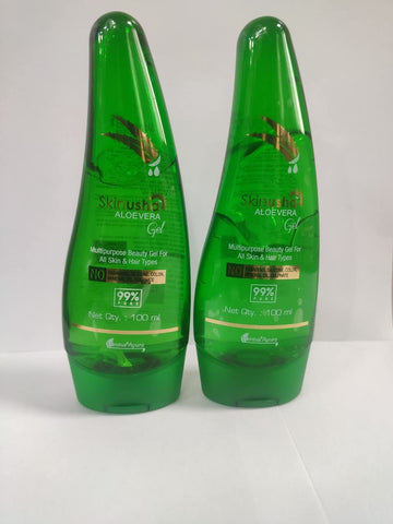 Skinusha Skin Science Aloe Vera Multipurpose Beauty Gel for Skin and Hair Pack of 2