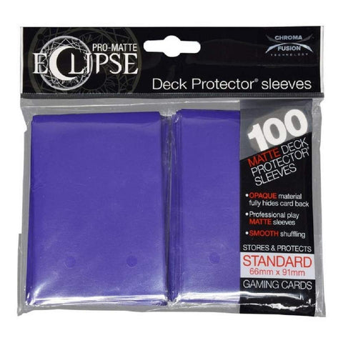 Ultra Pro Matte Eclipse Royal Purple Standard Deck Protector Sleeves (100 Count Pack), One Size, Multi