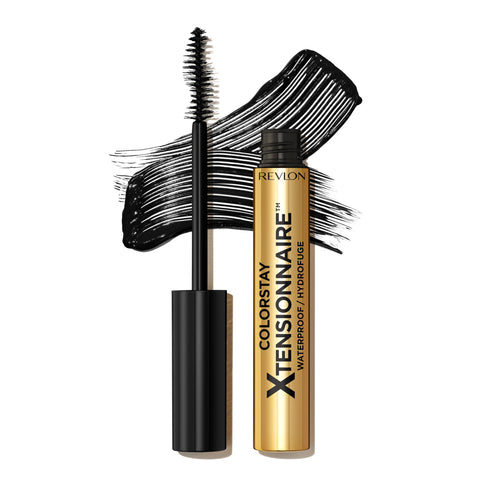 Revlon ColorStay Xtensionnaire Lengthening Mascara, Lash Serum and Mascara In One, With Tapered Brush for 2X Longer Looking Lashes, Infused with Pro Vitamin B5, Smudge-proof, 211 Black Waterproof