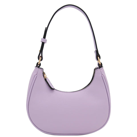 Small Crescent Shoulder Bag Underarm Purse (Lavender)