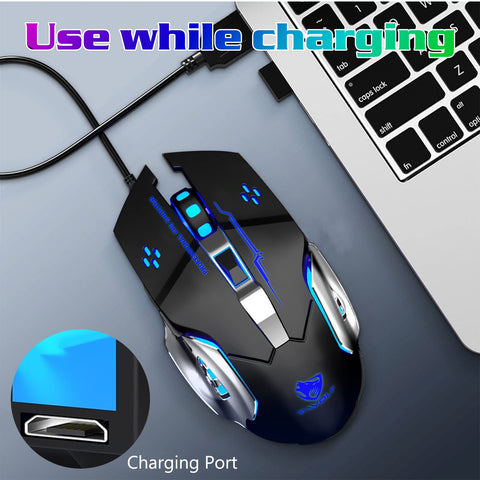 Bluetooth Mouse, UrbanX Rechargeable Wireless Mouse Multi-Device (Tri-Mode:BT 5.0/4.0+2.4Ghz) with 3 DPI Options, Ergonomic Optical Portable Silent Mouse for Infinix Zero X Neo Blue Black