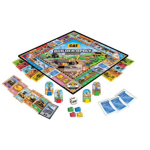 MasterPieces Kids & Family Board Games - Caterpillar Builder Opoly Jr. - Officially Licensed Board Games for Kids, & Family