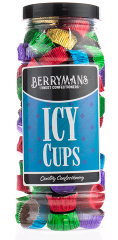 Original Chocolate Icy Cups Retro Sweets Gift Jar By Berrymans Sweet Shop - Classic Sweets, Traditional Taste.