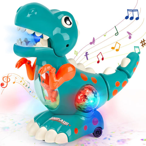 DINORUN Baby Toys Crawling Walking Dinosaur Toys With Musical Light Toys for Boys And Girls Baby Sensory Toys Sound Toys Toddler Birthday Gifts