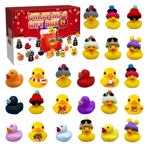 Sticque New 24 Day Advent Calendar 2022,Christmas Advent Calendar for Kids,24 Pcs Ducks Advent Calendar Christmas Toys Gifts for Kids and Adults