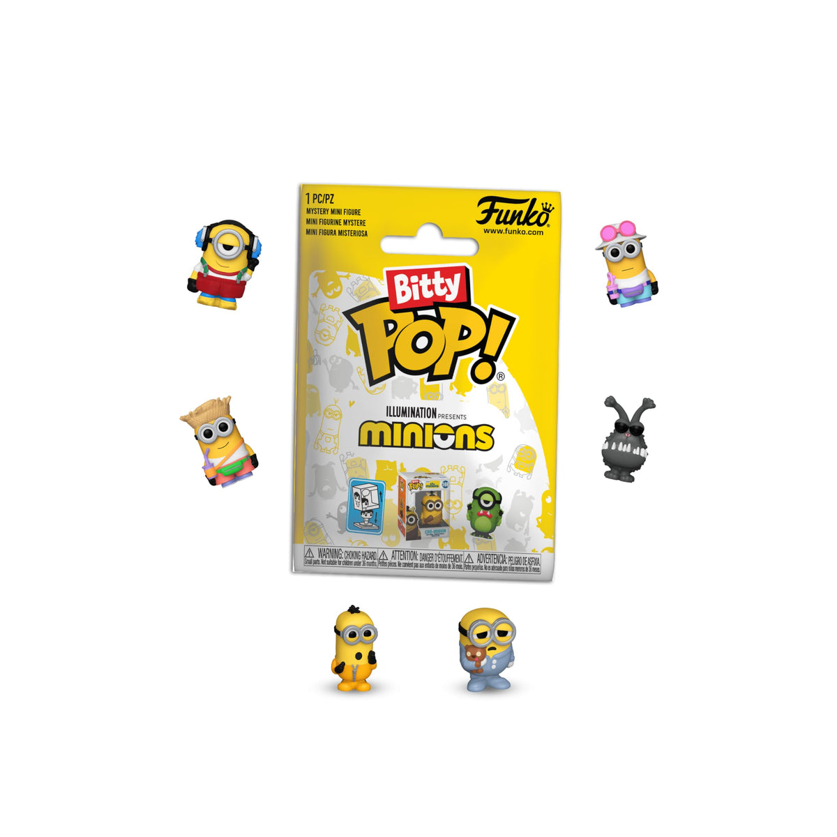 Funko Bitty Pop! Singles: Minions Mystery Mini Collectible Toys 12-Piece Poly Bag (Styles May Vary)