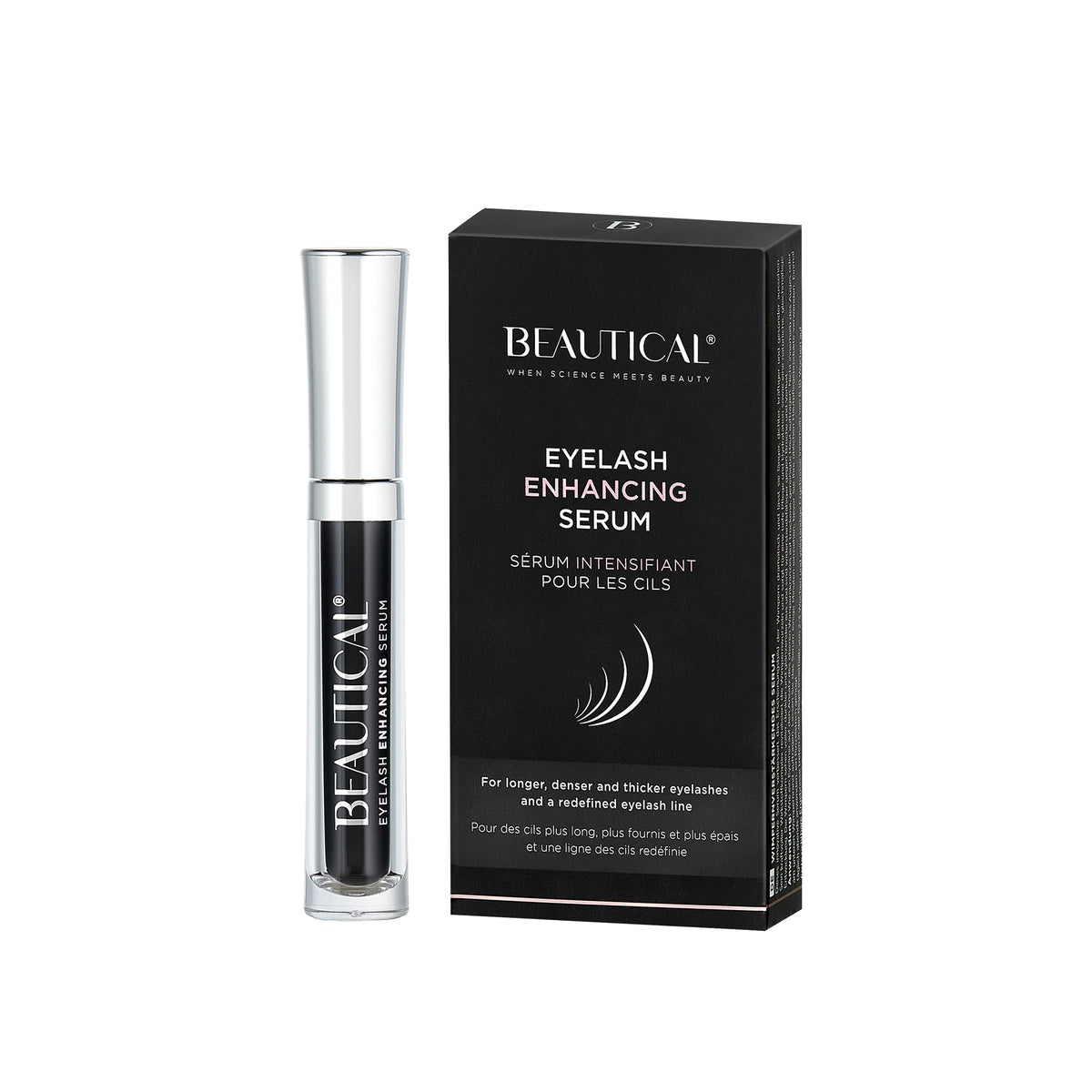 BEAUTICAL Intensifying Lash Serum - Longer, Densier and Thicker Eyelash Booster - Eyelash Growth - Results at 2 Weeks