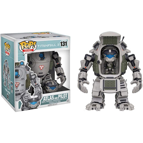 Funko Atlas & Pilot: Titanfall 2 x Deluxe POP! Games Vinyl Figure + 1 Video Games Themed Trading Card Bundle [#131 / 00013]