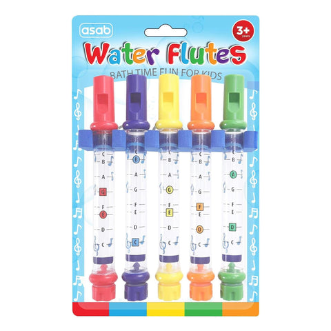 ASAB Pack of 5, Bath Water Flutes (Toy for Kids To Have Bath!) Inc Music Sheets