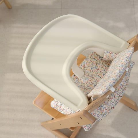 Gembebe Full Coverage Stokke Tripp Trapp High Chair Placemat | Silicone High Chair Placemat | Lightweight | Dishwasher Safe| Easy to Clean (Light Grey)