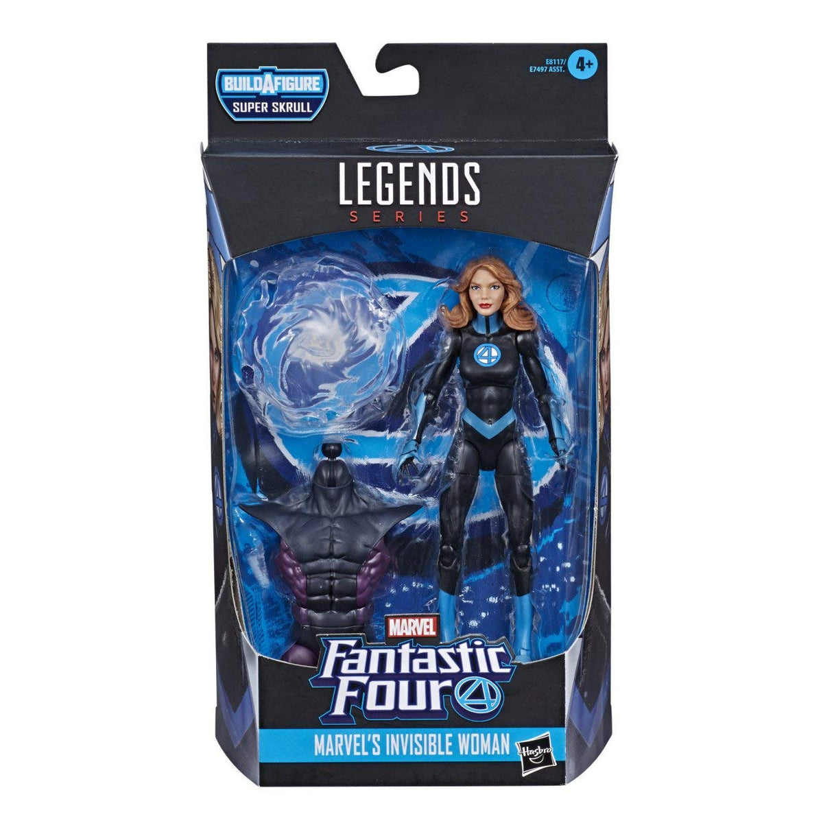 Marvel Legends Series Fantastic Four 6" Collectible Action Figure Invisible Woman Toy, 1 Accessory, 1 Build-A-Figure Part