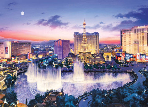 EuroGraphics 6000-5491 Las Vegas Strip by Eugene Lushpin 1000Piece Puzzle