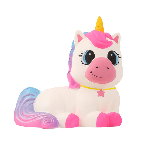 Anboor Squishys Animal Toy 9.1" Jumbo Squishies Unicorn Kawaii Stress Relief Toy Soft Scented Squeeze ADHD Kids Adults