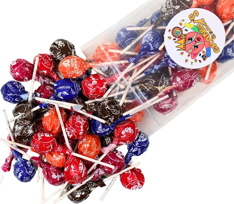 Assorted Fruit Flavored Tootsie Roll Pops- America's Favorite LolliPop with Chocolately Center- Classic, Bulk Sizes, Variety Pack (1 Pound)