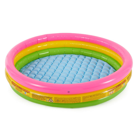 Intex 57422 3-Hoop Inflatable Paddling Pool 147 x 33 cm multicoloured