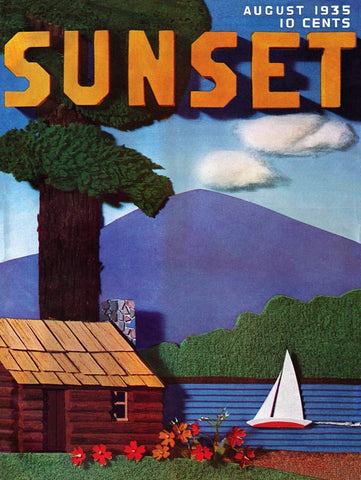 New York Puzzle Company - Sunset Cabin Collage - 1000 Piece Jigsaw Puzzle