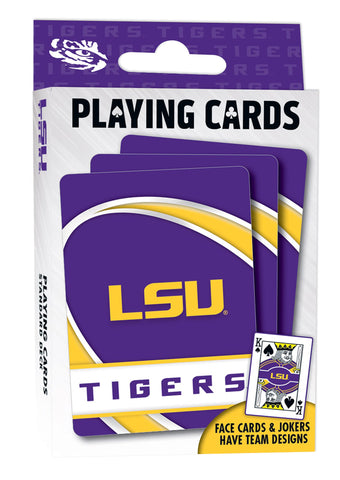 MasterPieces Family Games - NCAA LSU Tigers Playing Cards - Officially Licensed Playing Card Deck For Adults, Kids, And Family