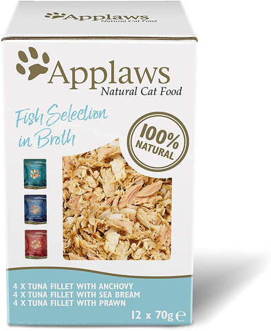 Applaws Cat Pouch Multipack 12 x 70 g Fish Selection