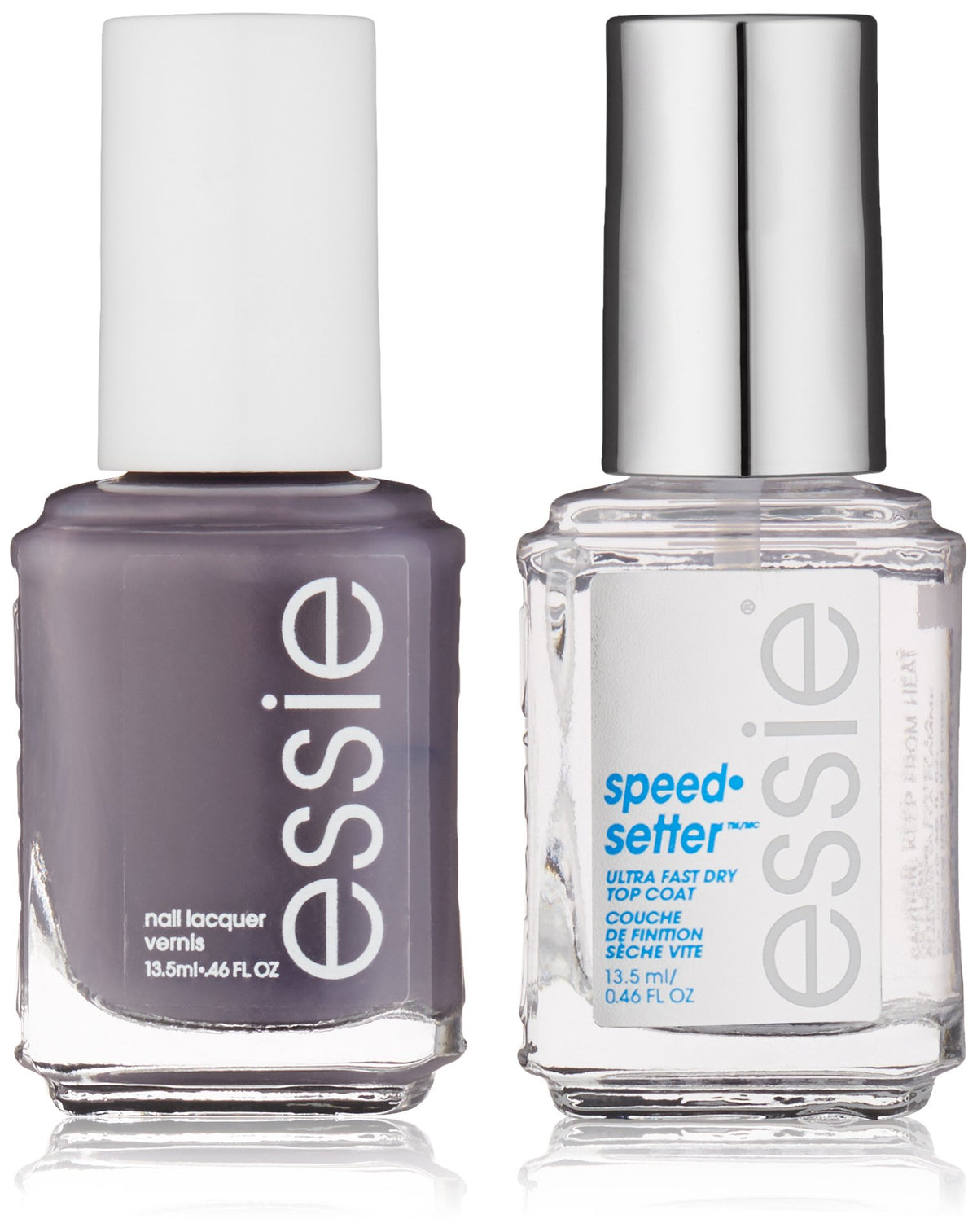 essie Speed Setter Top Coat & Nail Polish Kit, Winning Streak,