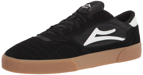 Lakai Footwear Mens Cambridge Black/Gum Suede MS3200252A00-Black-5 M US Skate Shoe, 4 UK