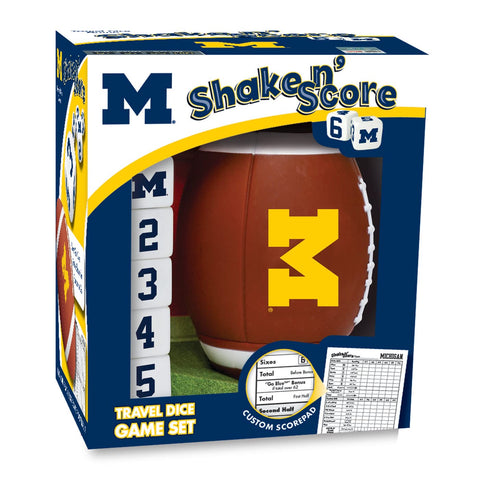 MasterPieces NCAA Georgia Bulldogs, Shake N' Score Travel Dice Game, with Custom Scorepad, For Ages 6+