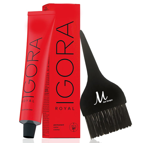 Schwarzkopf Professional Igora Royal Permanent Hair Color (with Sleek Tint Brush) (9-1 Extra Light Ash Blonde)