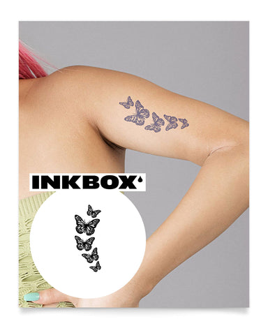 Inkbox Temporary Tattoos, Semi-Permanent Tattoo, One Premium Easy Long Lasting, Water-Resistant Temp Tattoo with For Now Ink - Lasts 1-2 Weeks, Take Off, 5 x 2 in