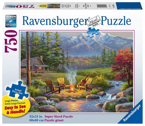 Ravensburger Riverside Livingroom Puzzle - 750 Piece Jigsaw | Large Format for Adults | Unique Softclick Technology | Ideal for Family Game Night | FSC-Certified Materials