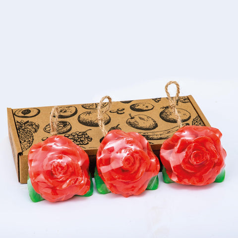 Fun Soaps Romantic Rose Flower: Vegan 3-Pack Hand & Body Wash - Natural Ingredients, Kid-Friendly, Long-Lasting Foam & Captivating Fragrance.