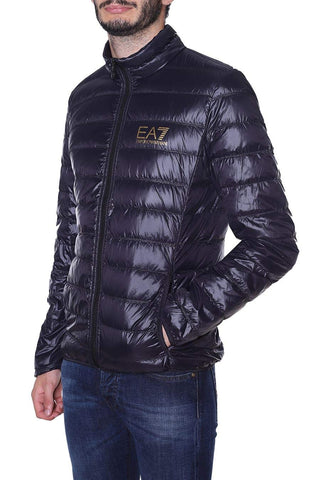 Emporio Armani EA7 Train Core Id Down Lt Coats Men Black/Gold - XXL - Duffel Coats Outerwear