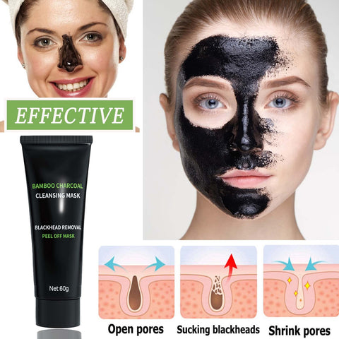 Blackhead Remover Mask,Activated & Deep Cleansing Charcoal Face Mask Peel Off Face Mask,Purifying Black Head Remover for Face,Nose Blackhead Remover for All Skin Types,Facial Skin Care Products