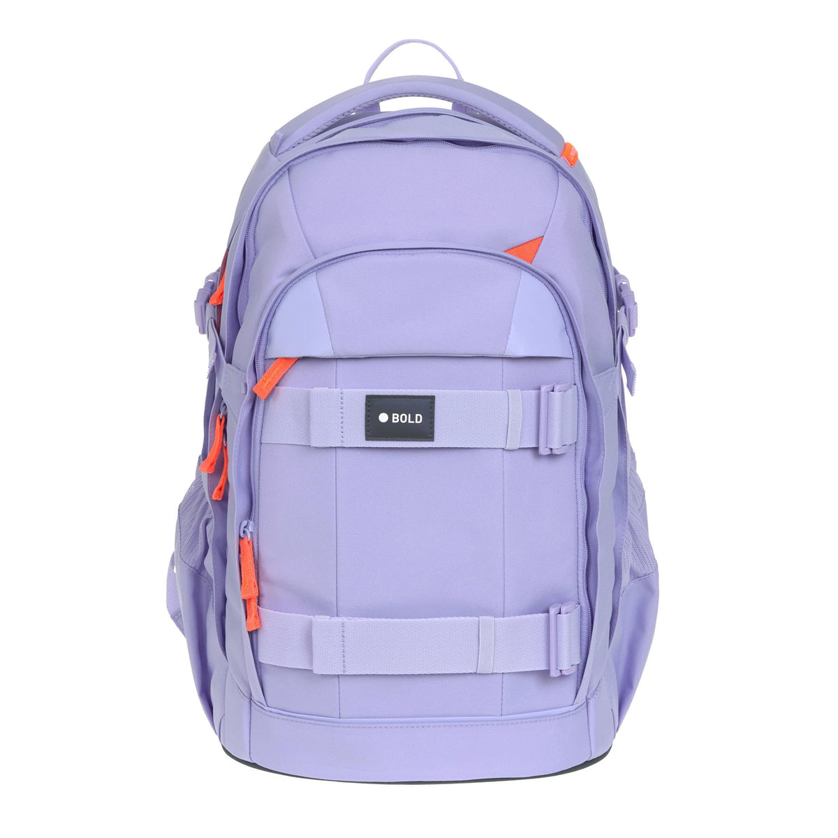 LÄSSIG School Backpack with Reflectors and Height-Adjustable Back/School Backpack Bold Lavender, Lavender, Modern