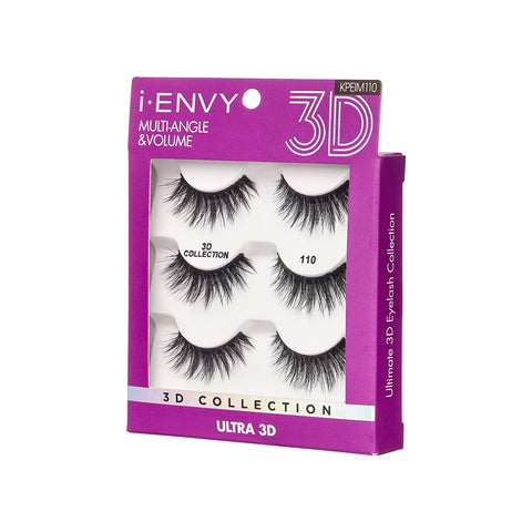 iEnvy False Eyelashes 3 Pairs Fluffy and Natural Multiangle and Volume Faux Mink Lashes (10)