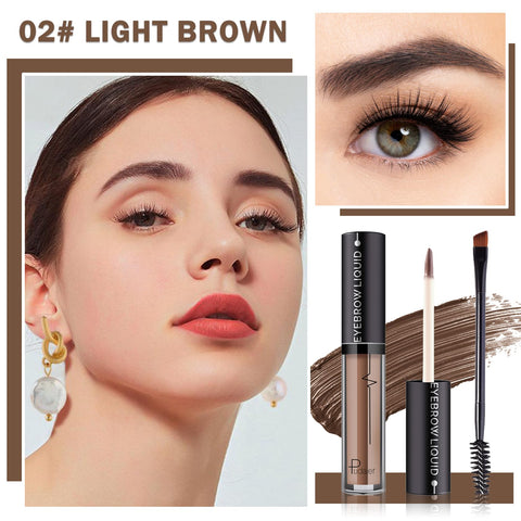 ZHISHUDL Eyebrow Gel Brown Eye Brow Gel Long-Lasting Tinted Brow Gel Eyebrow Filler Shaping Natural plump Brows,Eyebrow Makeup Kit with Brush - 02 Brown