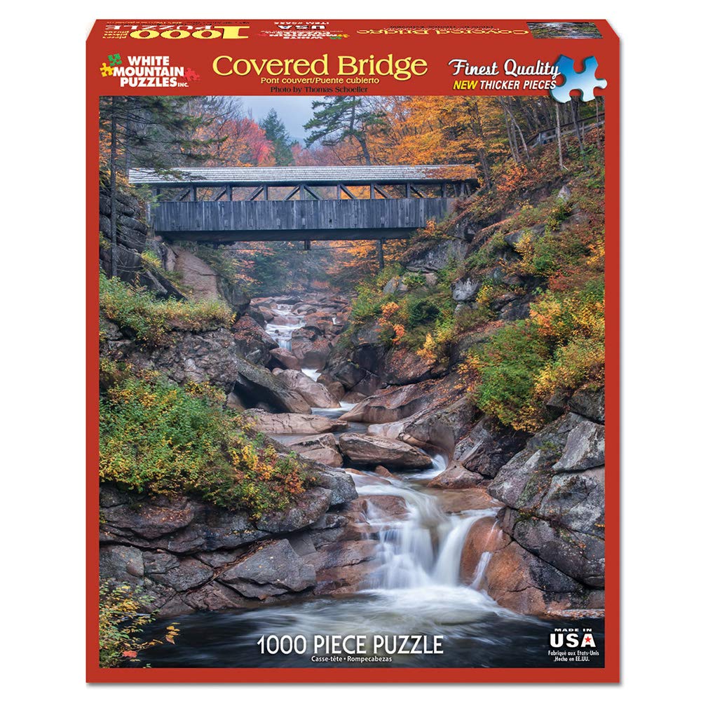 White Mountain Puzzles Covered Bridges, 1000 Piece Jigsaw Puzzle