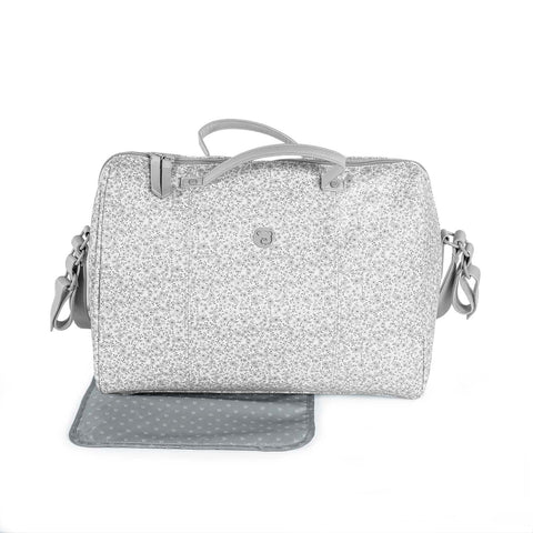 Pasito a Pasito Basket Bag Flower Mellow Grey (Fm) Handbags