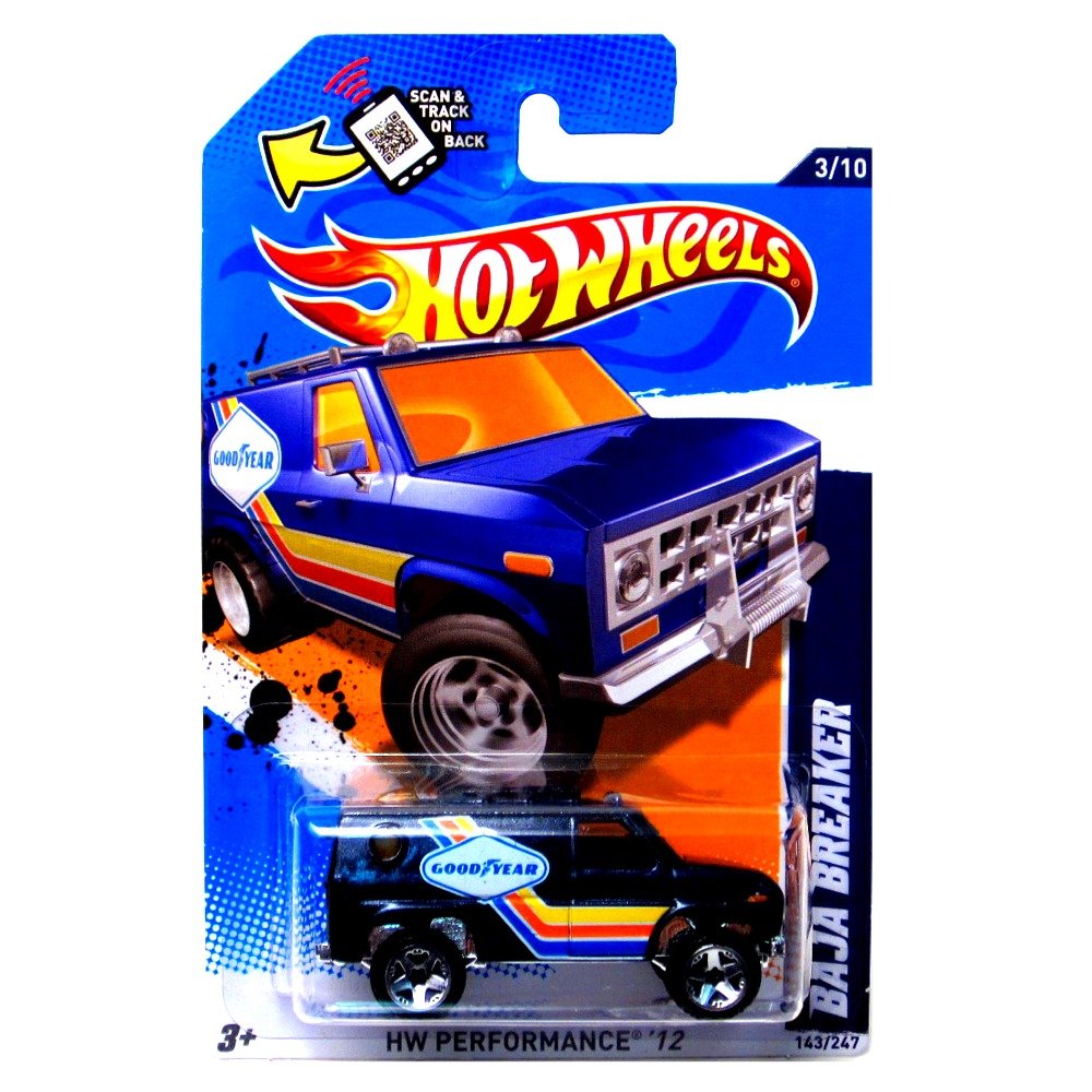 Hot Wheels 2012 Performance Baja Breaker Blue Card 143