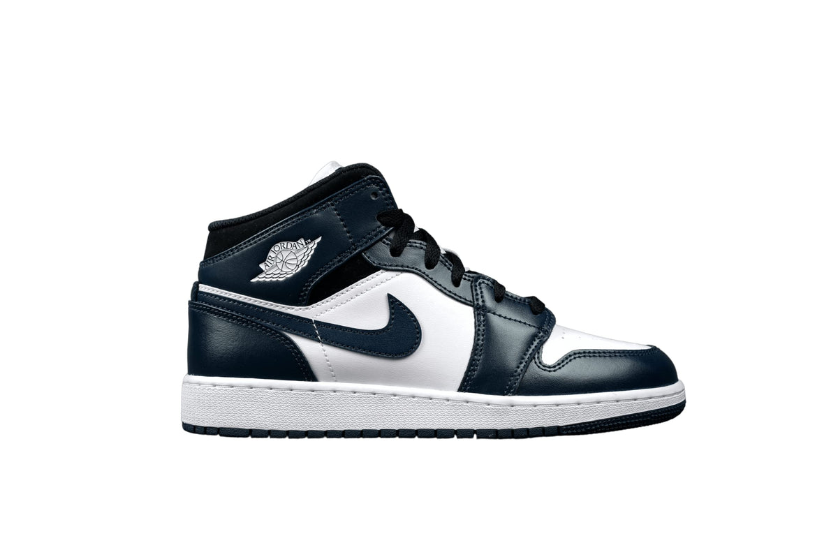 Jordan Youth Air 1 Mid GS 554725 411 Armory Navy - Size 5Y