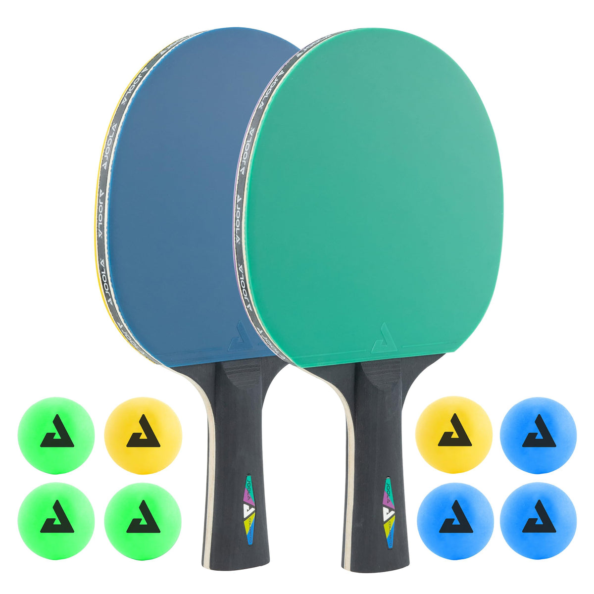 Joola Unisex Adult TT Colorato Racket-set - Multi-Colour, One Size