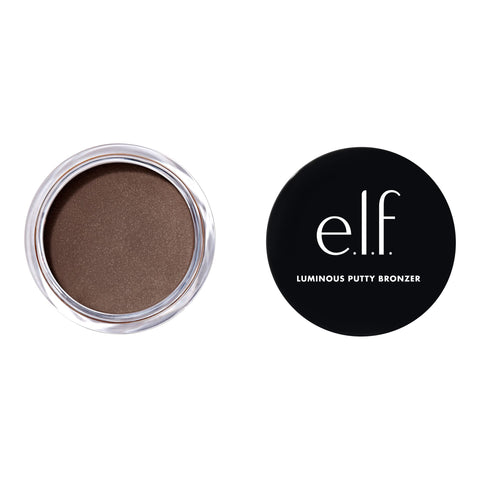 e.l.f. Luminous Putty Bronzer, Lightweight Putty-to-Powder Bronzer For A Radiant, Glowing Finish, Highly Pigmented, Vegan & Cruelty-Free, Island Hopping