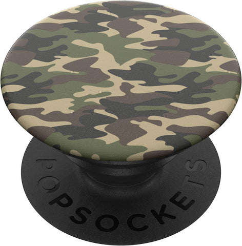 PopSockets Phone Grip with Expanding Kickstand, Nature PopGrip - Woodland Camo