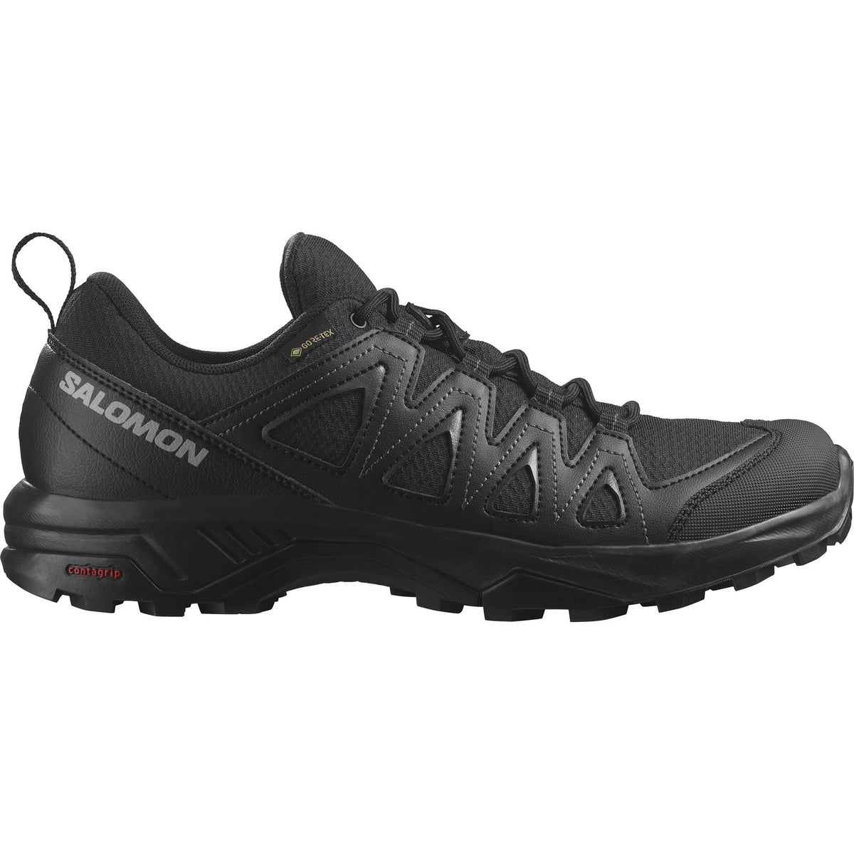 Salomon Men's X Braze GTX Hiking Shoes, Black/Black/Phantom, 9