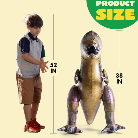 JOYIN T-Rex Dinosaur Inflatable, Tyrannosaurus Rex Inflatable Dinosaur Toy for Party Decorations, 38" Dinosaur Birthday Party Gift for Kids and Adults